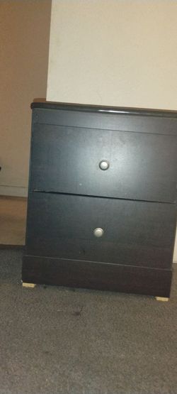 Small nightstand dresser two drawers