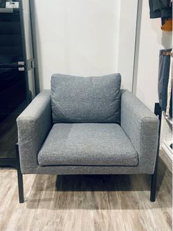 Accent Chair Fabric & Metal Legs (Need Gone)