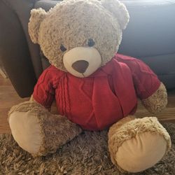 New  Christmas  Fuzzy Soft BIG  TEDDY BEAR Stuffed Toy