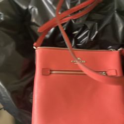 Orange Authentic Coach Bag