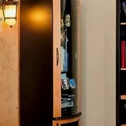 Solid Wood Media Storage Tower w/ Pull-Out Shelves & Speaker Cabinet (2 Available)