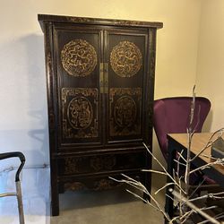 Antique Tibetan Furniture, Dresser, Armoire Chest Of Drawers, Bookshelf