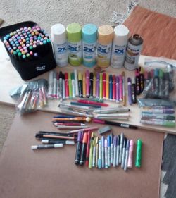 Art Markers & Spray Paint