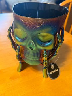 Iridescent Skull Snack Bowl