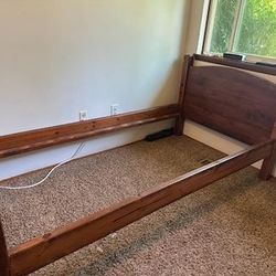 Solid Wood Twin Size Bed Frame