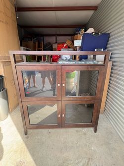 Buffet Cabinet with glass shelves