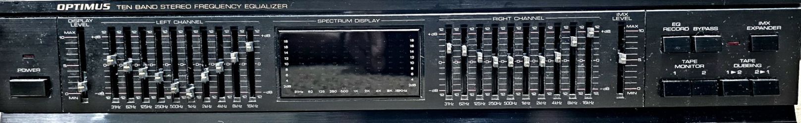 Optimus 20 Band Graphic Equalizer