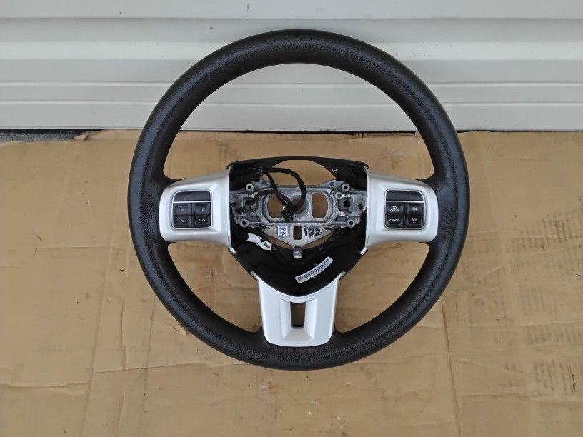 Nice 2017 TO 2018 Dodge Journey Black Steering Wheel OEM Factory Very Clean Like New.