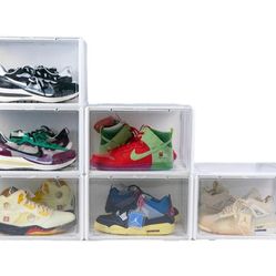 Clear Drop Front Sneaker Display/Storage Containers