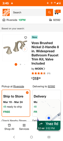 UP TO $200 OFF Select Online Outdoor Power Equipment
Search
1
Based on your search:
MOEN - Voss Brushed Nickel 2-Handle 8 in. Widespread Bathr