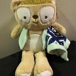 Brand new LEVTEX BABY Indian Bear 16" Brown Plush with security blanket 
