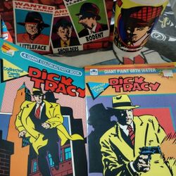 Vintage 90s Dick Tracy Items Lot