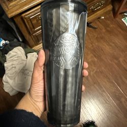 NEW Starbucks Iridescent Black Pearl Marbled VENTI 24 Oz Cold Tumbler Dome Cup