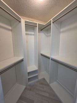 Closet System For Sale. You Would Need To Remove And Take Down Yourself.  Closet System Was $2,000 When Purchased New 2 Years Ago. Asking $499.