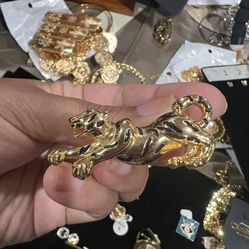 Tiger Ring Plated Gold