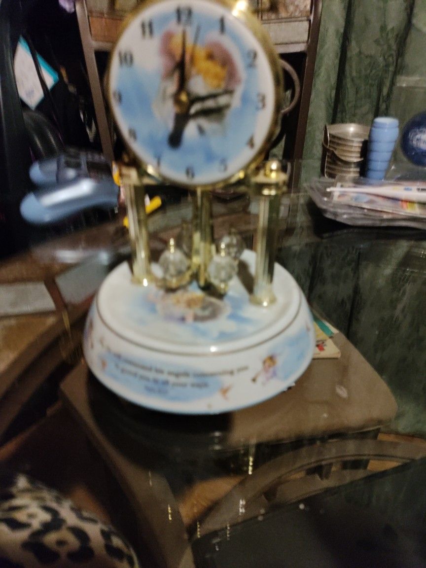 Anniversary Clock Guardian Angel