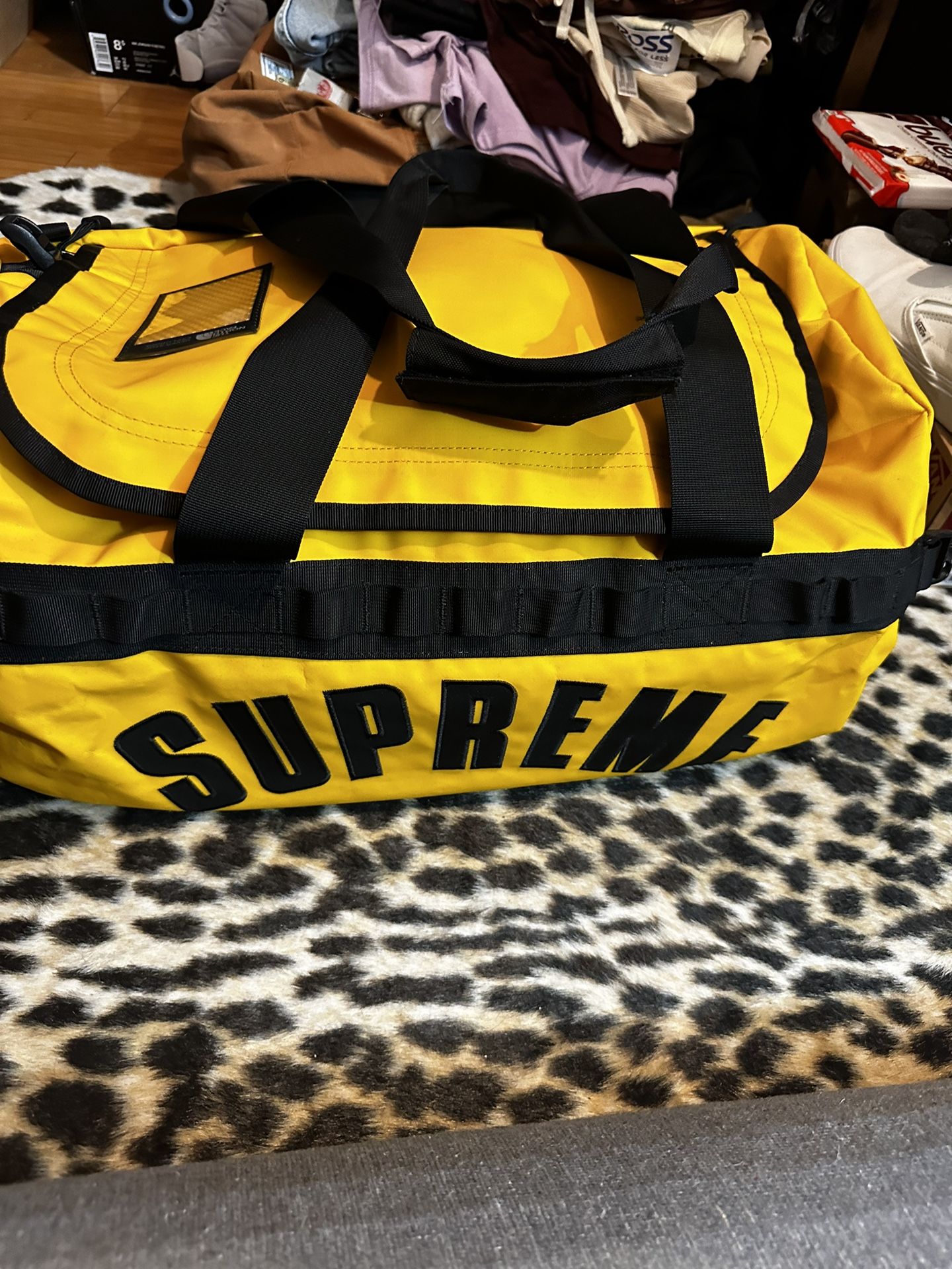 weekender supreme x north face duffle