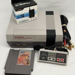 Nintendo NES Console Bundle With Game Original NES-001