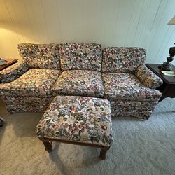 Couch With Ottoman  PRICE REDUCED 