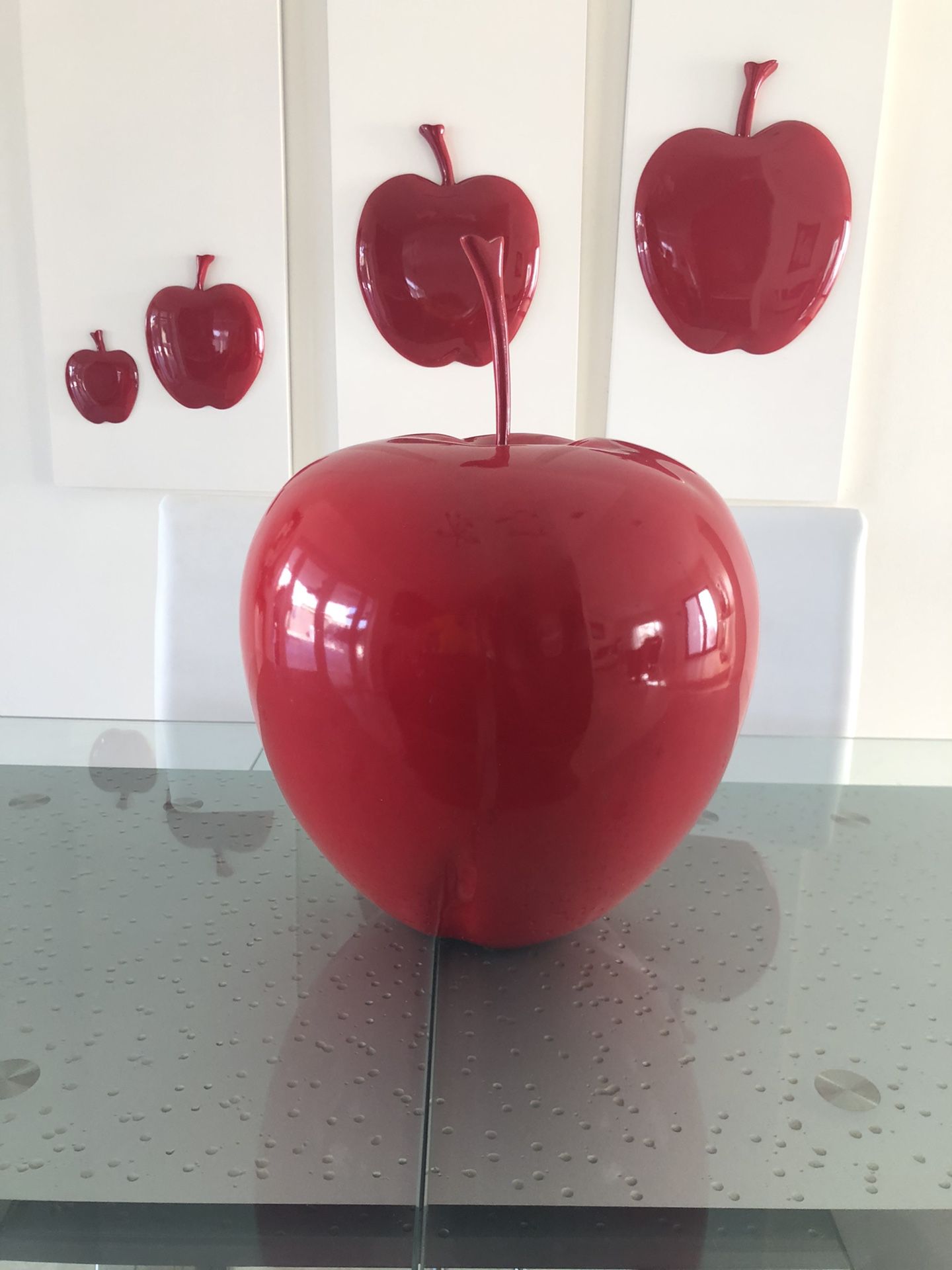 Red apple decoración