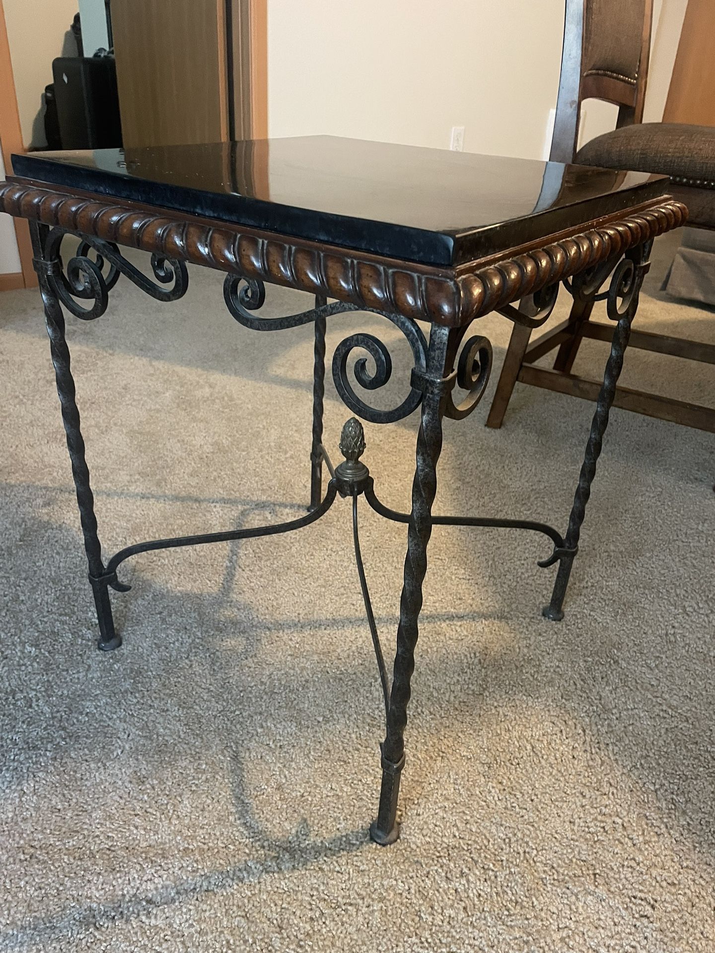 Custom Made Black Marble Corner Table,All Products : American Fashion Style Bags On Sale