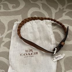 NWT Coach Hazelnul Brown Unisex Wrap Bracelet