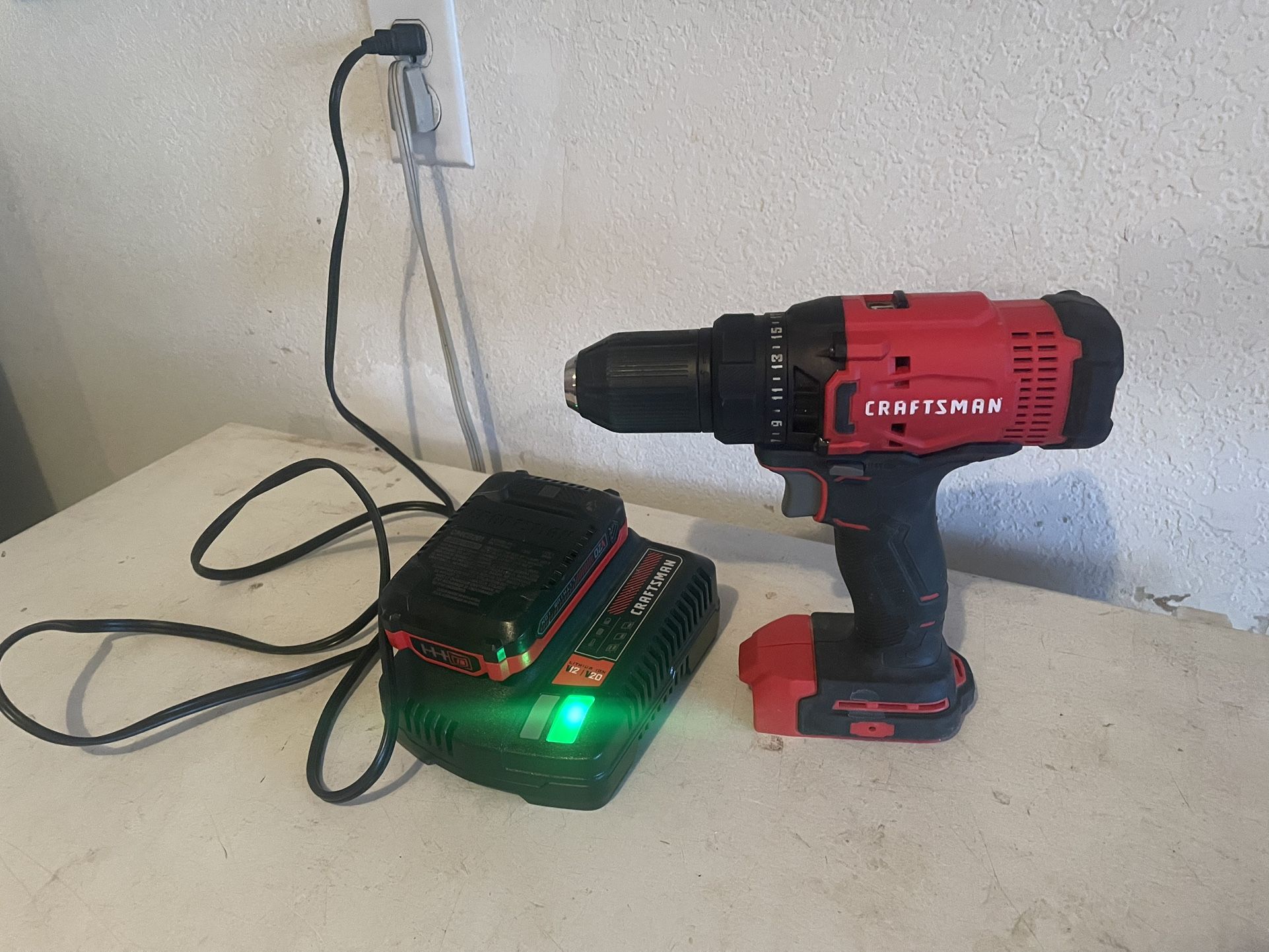 Craftsman 20v Drill Battery & Charger 