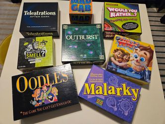 Over 30 party games for sale!