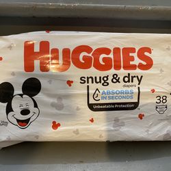 Huggies Snug & Dry Diapers, Size 1, 38 Count, Brand NEW