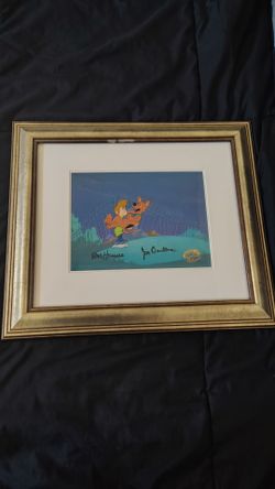 A Pup Named Scooby-Doo Signed Animation Production Cel - Hanna Barbera Framed
