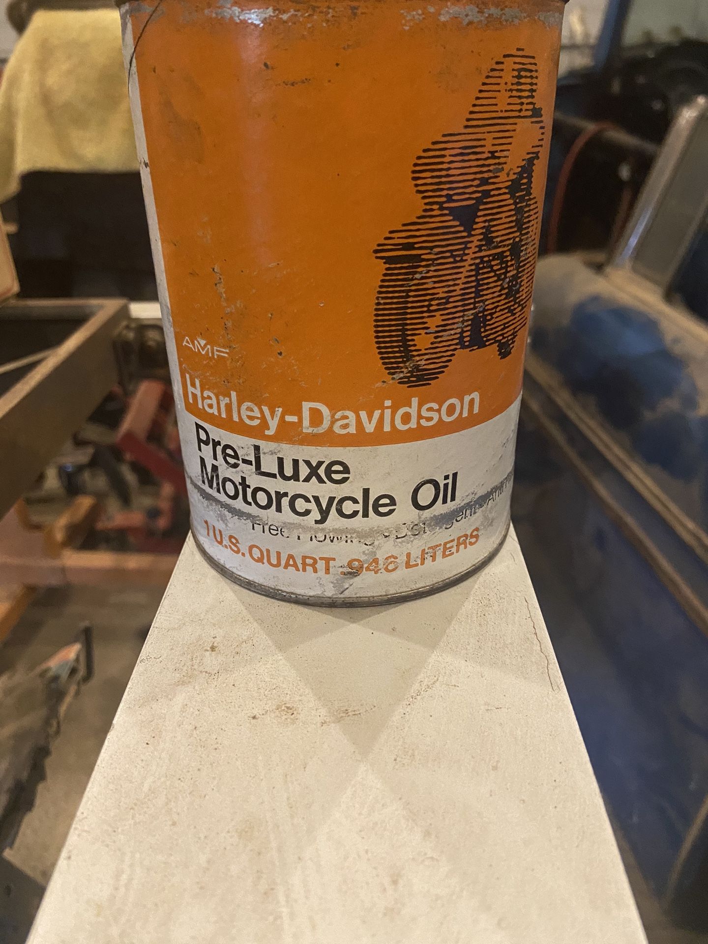 Harley Davidson And Oil Can
