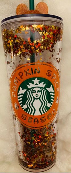 Fall color Mickey Mouse starbucks Cup