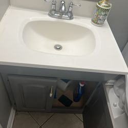  good  old bathroom vanity with sink