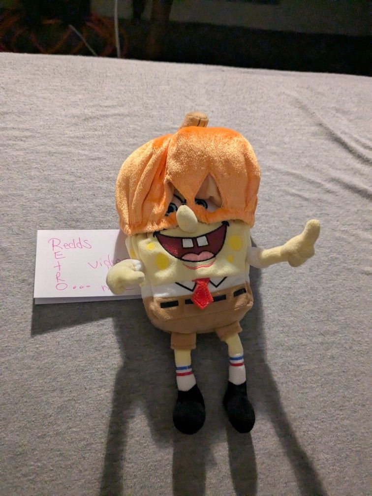 TY Beanie Babies Buddy SPONGEBOB PUMPKINMASK 