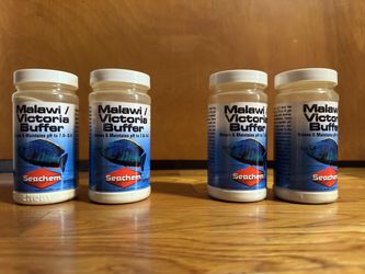 4x Seachem Malawi/Victoria Buffer 300g, 3 Unused + 1 Partial, African Cichlid pH/KH Buffer