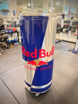 Red Bull (Classic) Can Center V2 Recharge ECO Rolling Cooler / Mini Fridge – Caster Wheels
