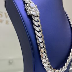 16MM ‼️🥈 MIAMI CUBAN LINK CHAIN 26” 🩶🛸 .950 SILVER