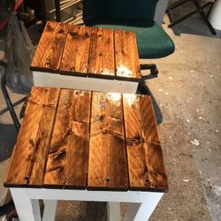 Golden Oak Stain Top Bar Stools....2 For $75