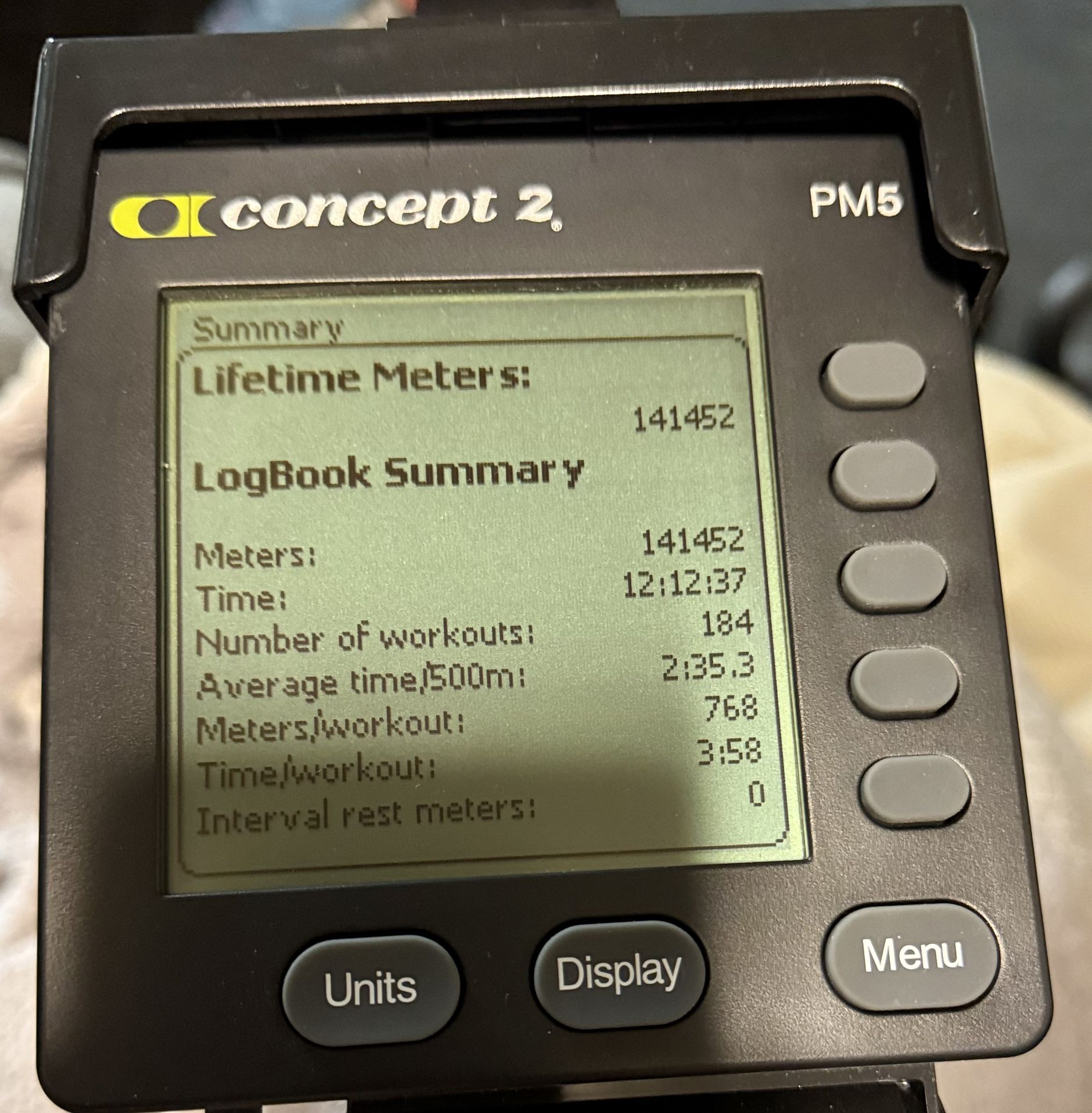 Concept 2 Rower (Black)