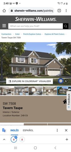 Pintura Exterior Sherwin Williams Tavern Taupe Studio Taupe SW 7549