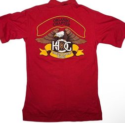 Harley-Davidson Owners Group Orlando Chapter Polo Shirt HOG Medium Red