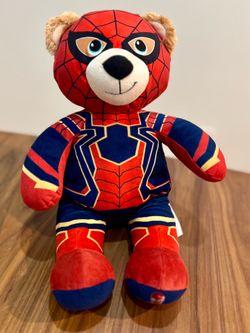 16" Build-a-Bear Marvel Spider-Man Stuffed Teddy Bear Spider Bear Stuffed Plush $15