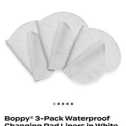 New Boppy 3-Pack Water Proof Changing Pad Liners