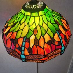 TIFFANY SPECTRUM BUTTERFLY GLASS SHADE