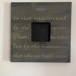 Inspirational Wooden Sign, 19.5 X 20 Inches