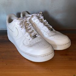 All white Air Forces Size 11.5