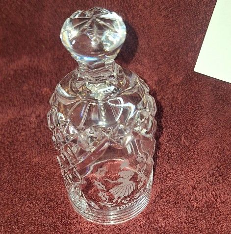 1993 Ireland Waterford Crystal Bell 12 Days of Christmas 10 Lords Leaping C18P056