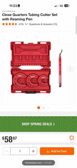 Close Quarters Tubing Cutter Set