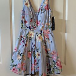 Brand New Blue Floral Dress
