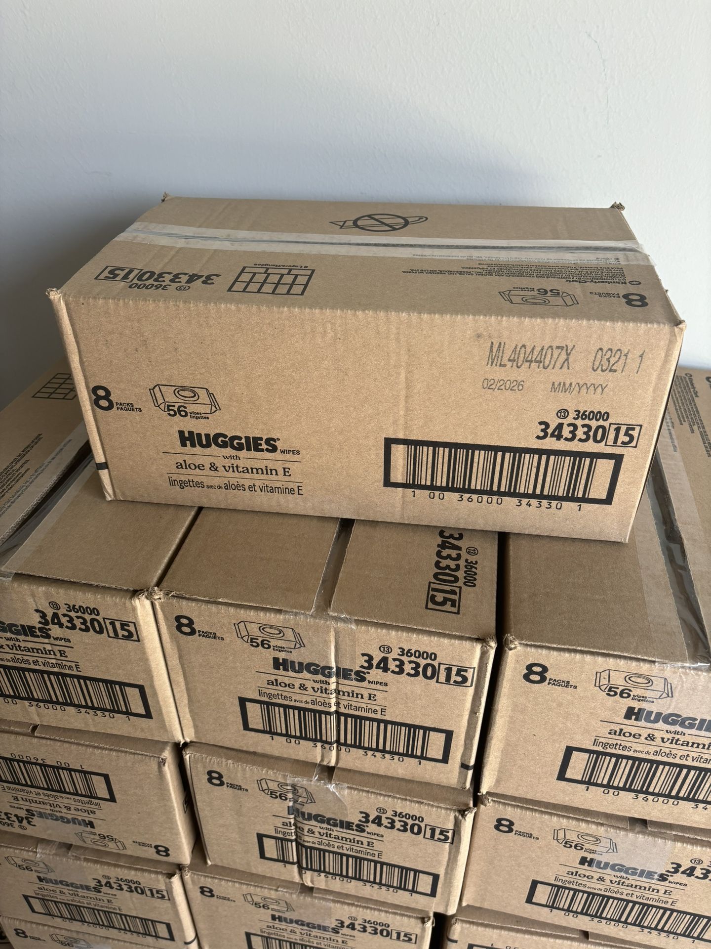 Huggies 8 Pack, 56 Count Wipes